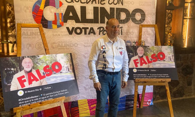 Denuncia Enrique Galindo uso de AI para guerra sucia electoral en SLP