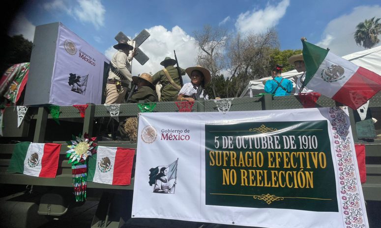 Conmemoran el 114 aniversario de la Revolución Mexicana en SLP