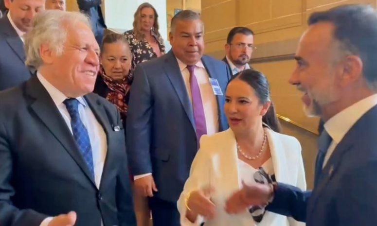 Sostiene alcalde de Metepec reunión con secretario general de la OEA