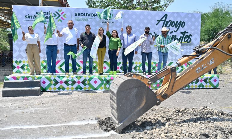 Entrega Ricardo Gallardo unidad deportiva y obras en Lagunillas
