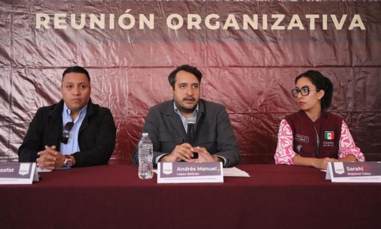 Visita Andy López Beltrán SLP; no invitó a dirigencia estatal de Morena