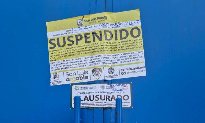 Clausuran empresa tras supuesta explosión en el norte de SLP capital