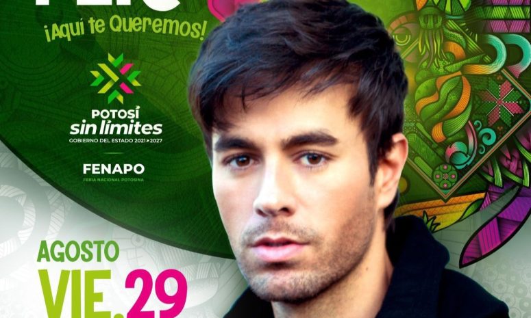 Enrique Iglesias se presentará el 29 de agosto en la Fenapo