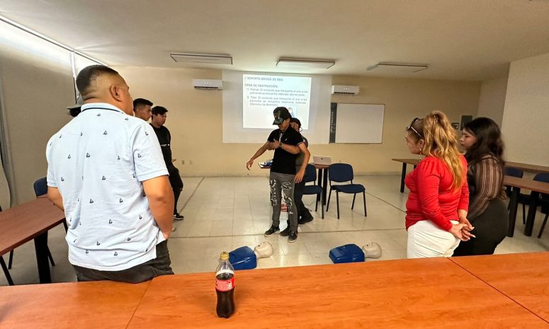 Capacita Protección Civil a personal de la Fenapo en primeros auxilios y emergencias