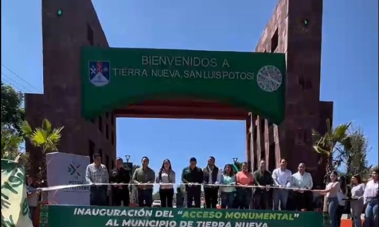 Gallardo entrega nueva unidad deportiva y acceso monumental en Tierra Nueva