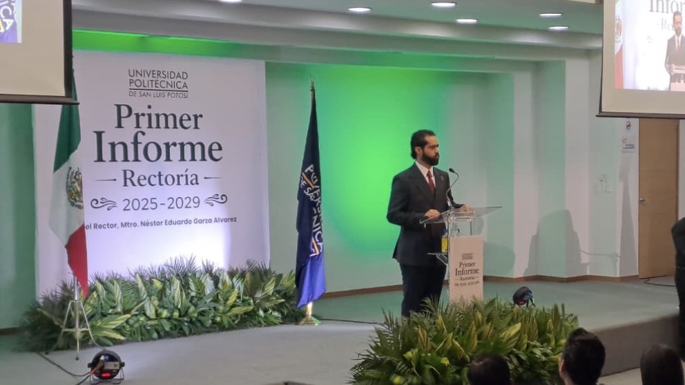 Rinde Néstor Garza primer informe como rector en la Politécnica de SLP ...