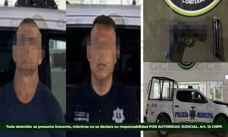 Detiene Guardia Civil a 2 presuntos policías de San Vicente con un arma