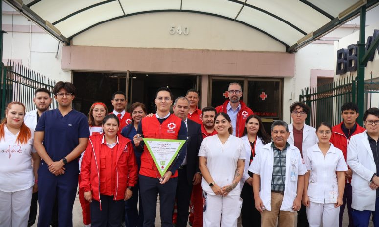 Cruz Roja SLP obtiene certificación de implementación del Plan E 2030
