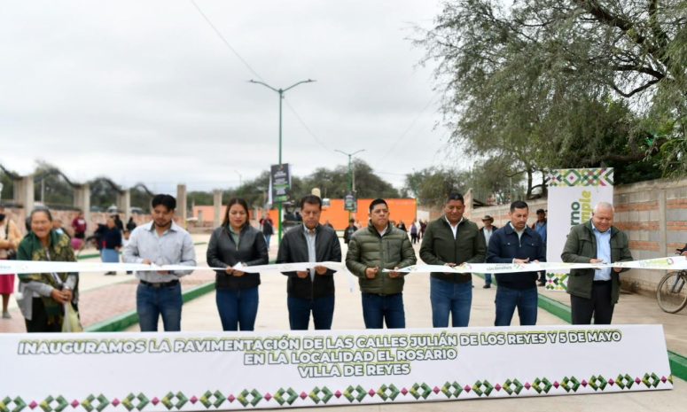Entrega Gallardo 16.9 mdp en calles nuevas para Villa de Reyes
